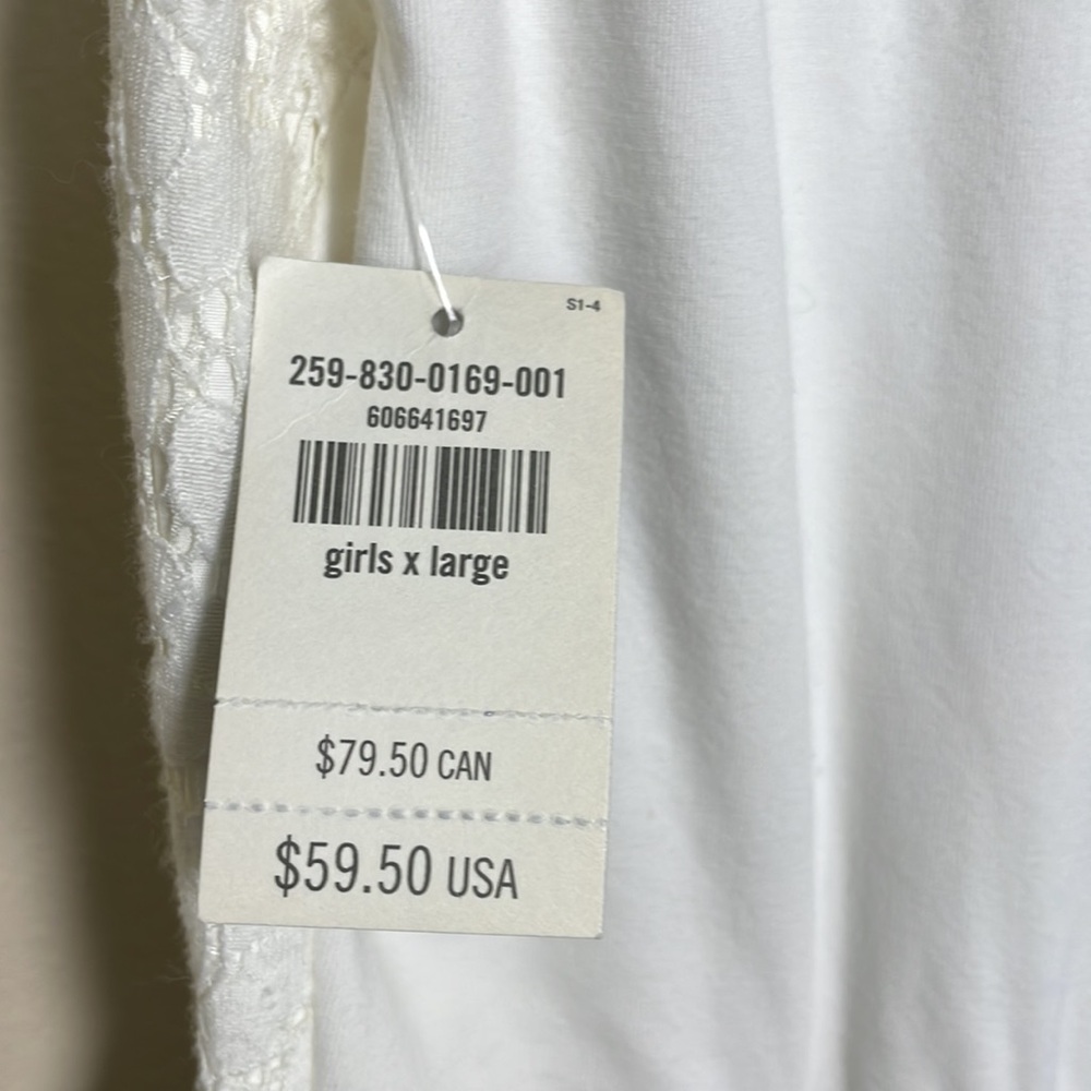 Abercrombie white lace tulle party dress NWT size XL - Picture 7 of 9